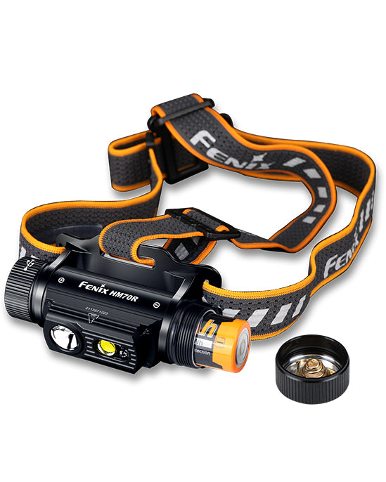 Fenix - Headlamp HM70R(1,600 lumens), black.