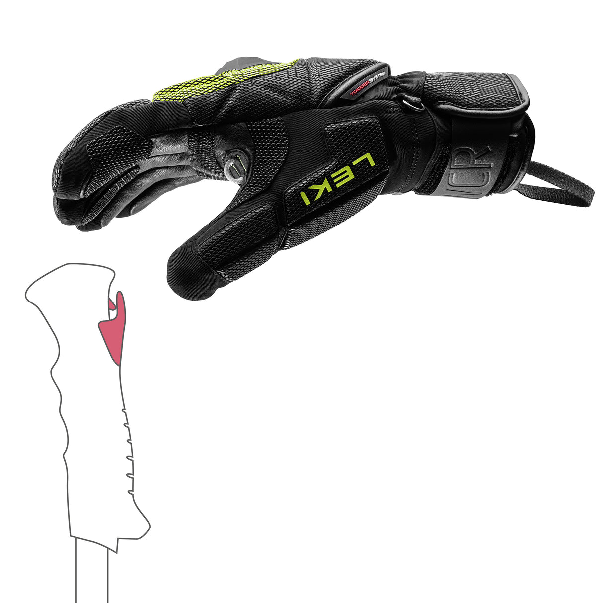 Leki Glove - HS WCR Coach 3D