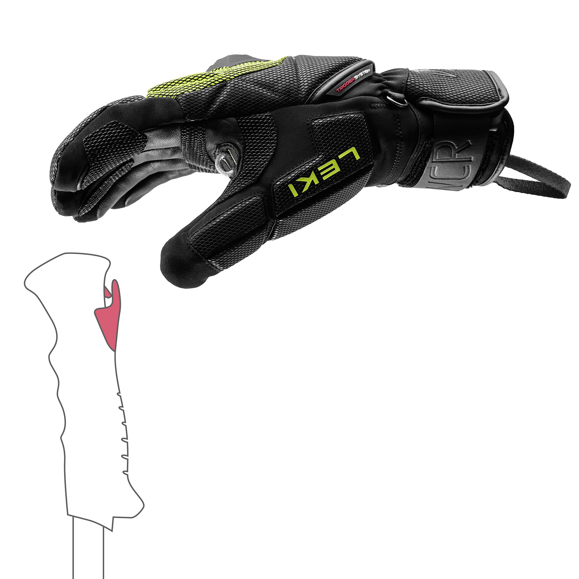Leki Glove - HS WCR Coach 3D