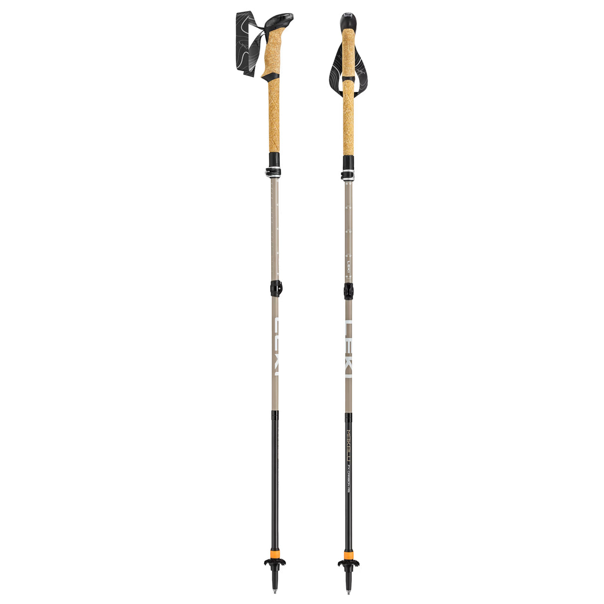 Leki Makalu FX Carbon AS Compact, pale clay light-white-black