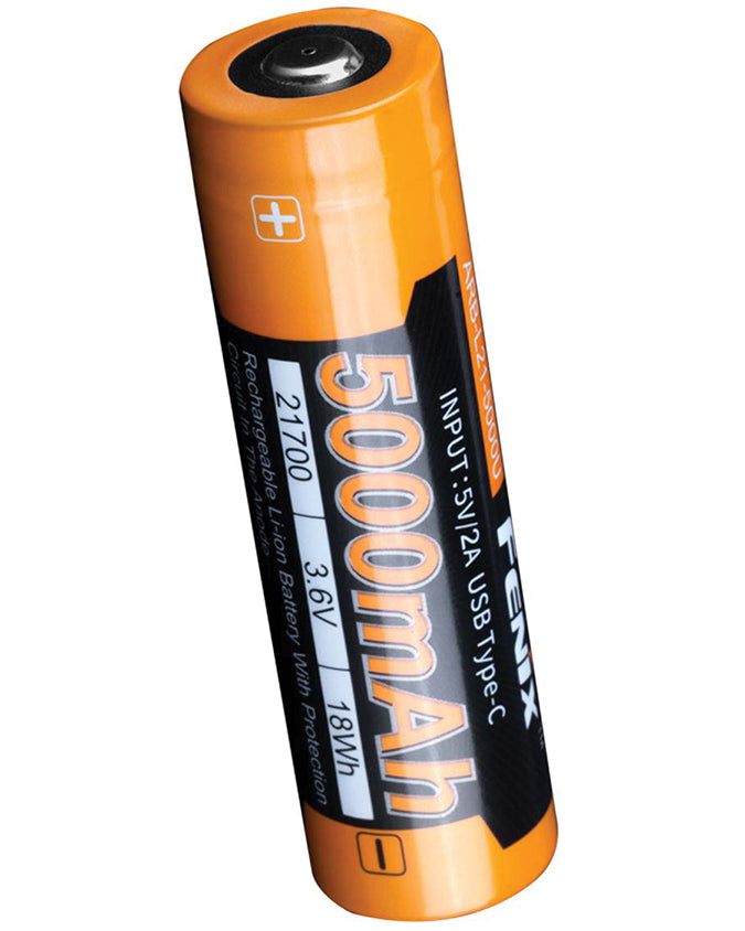 Fenix - Battery 21700 5000mAh Type-C USB Rechargeable