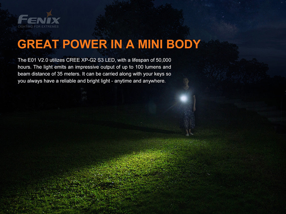 Fenix - Flashlight E01 V2.0 (100 lumens)