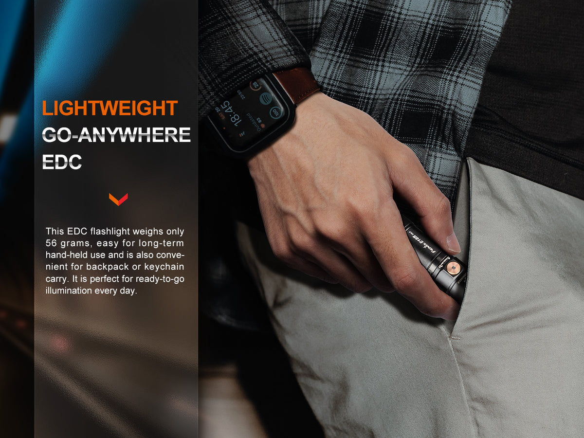 Fenix - Flashlight E18R V2.0, Black