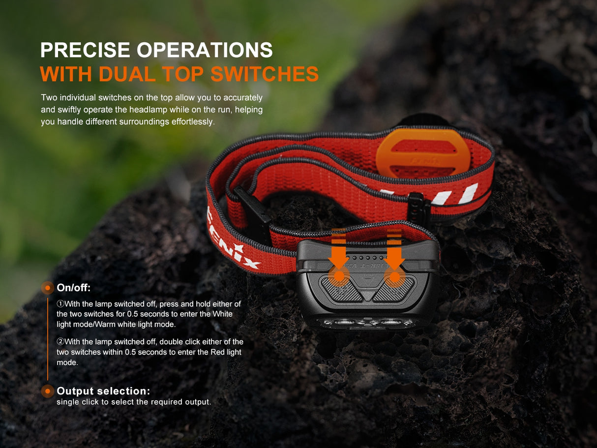 Fenix - Headlamp HL18R-T v2.0 (800 lumens) White