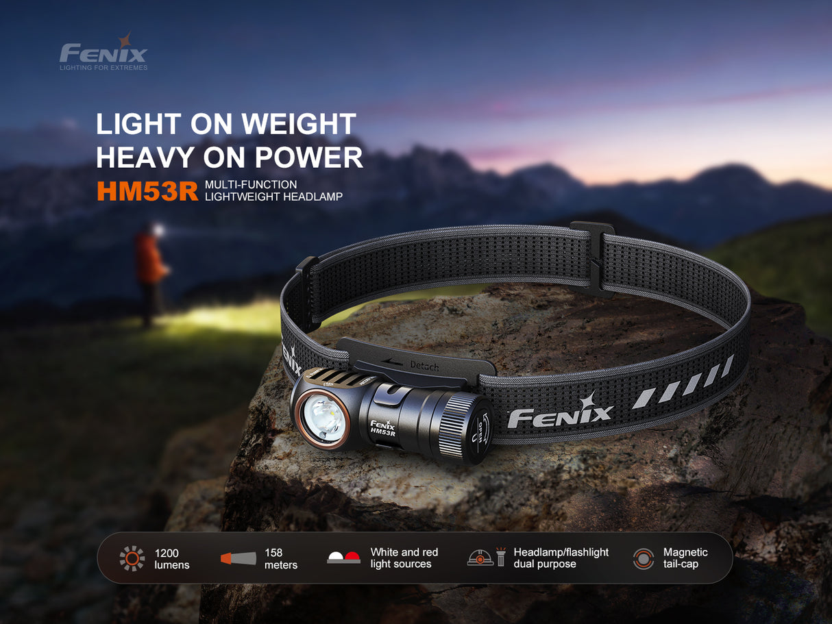 Fenix - Headlamp HM53R, Black