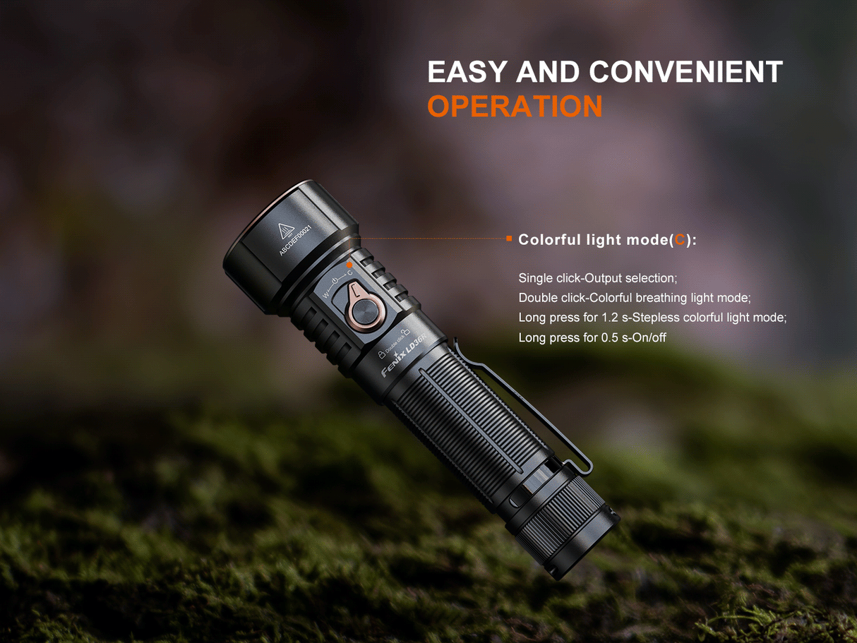 Fenix - Flashlight LD36R, Black