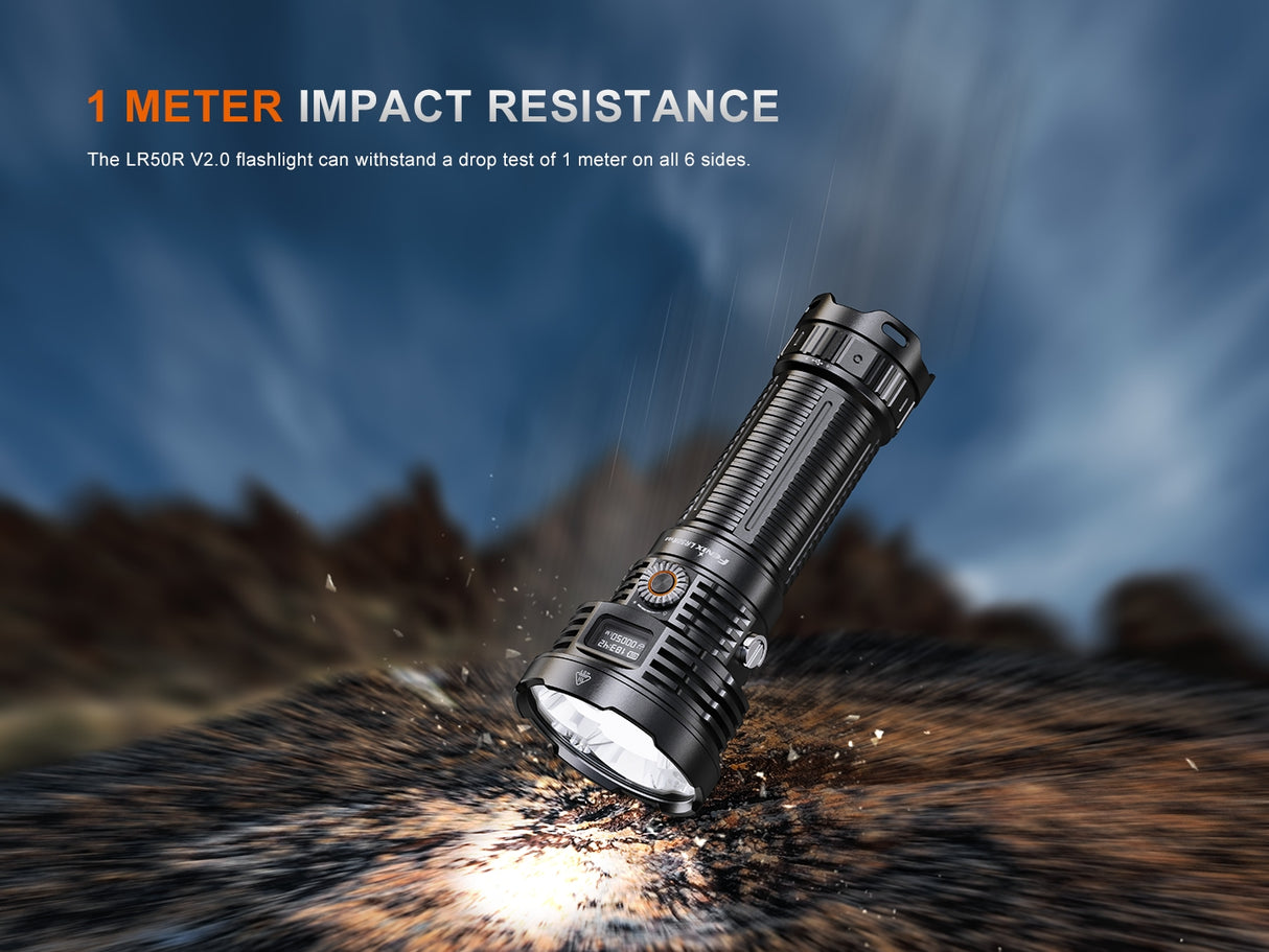 Fenix - Flashlight LR50R V2.0, Black