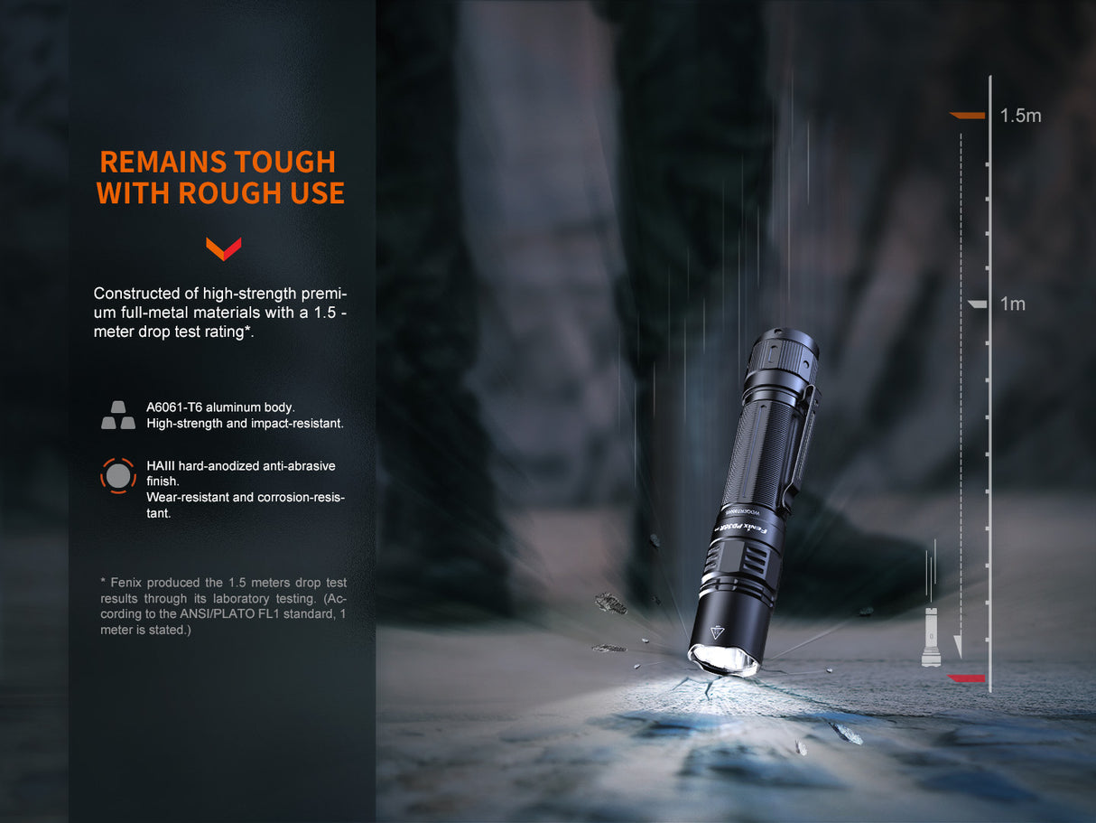 Fenix - Flashlight PD36R Pro, Black