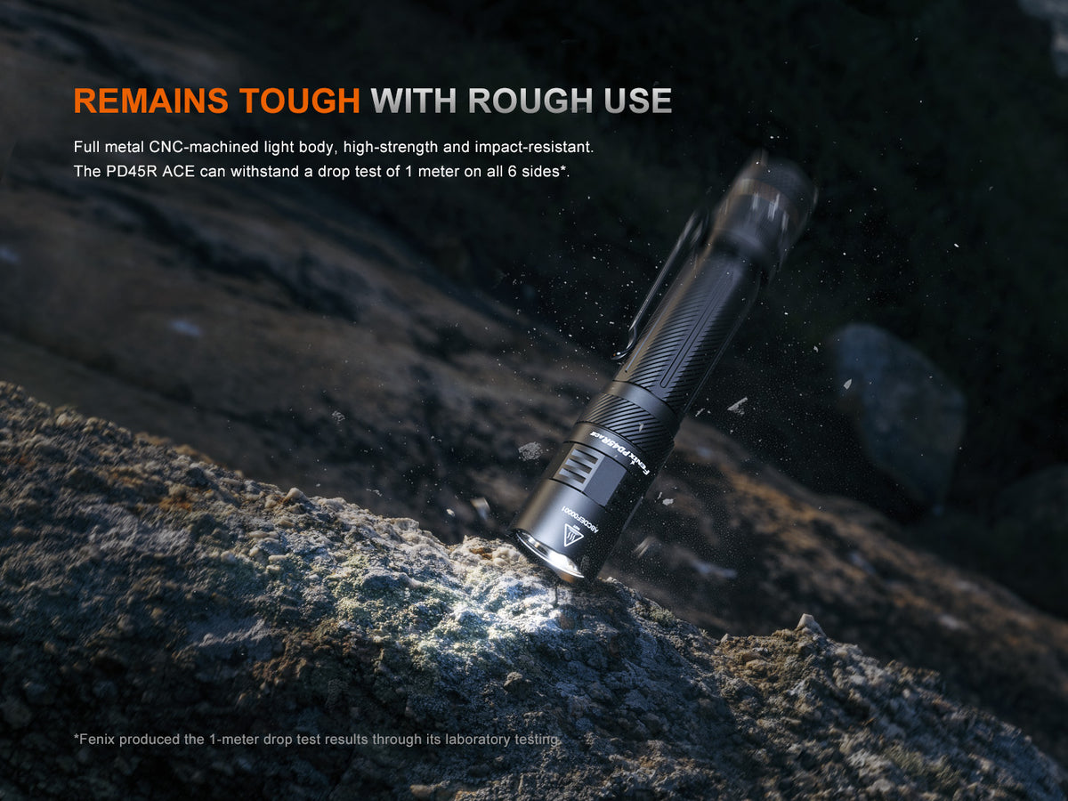 Fenix - Flashlight PD45R ACE, Black