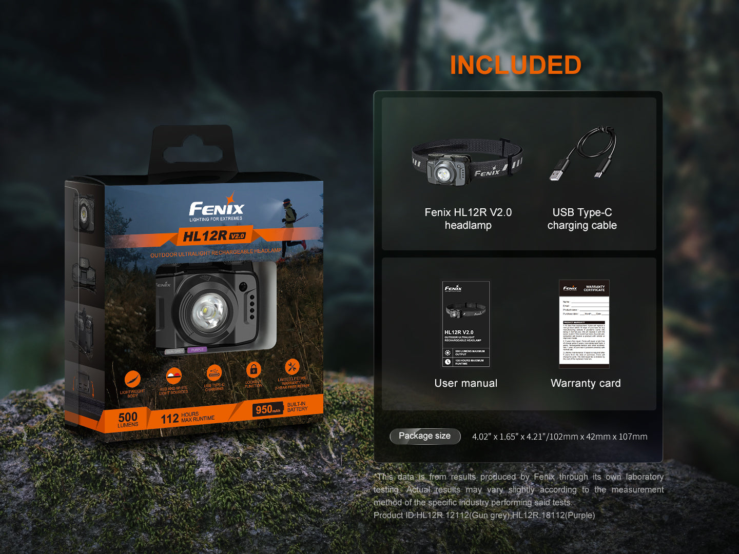 Fenix - Headlamp HL12R V2.0