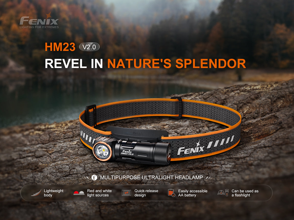 Fenix - Headlamp HM23 V2.0, Black