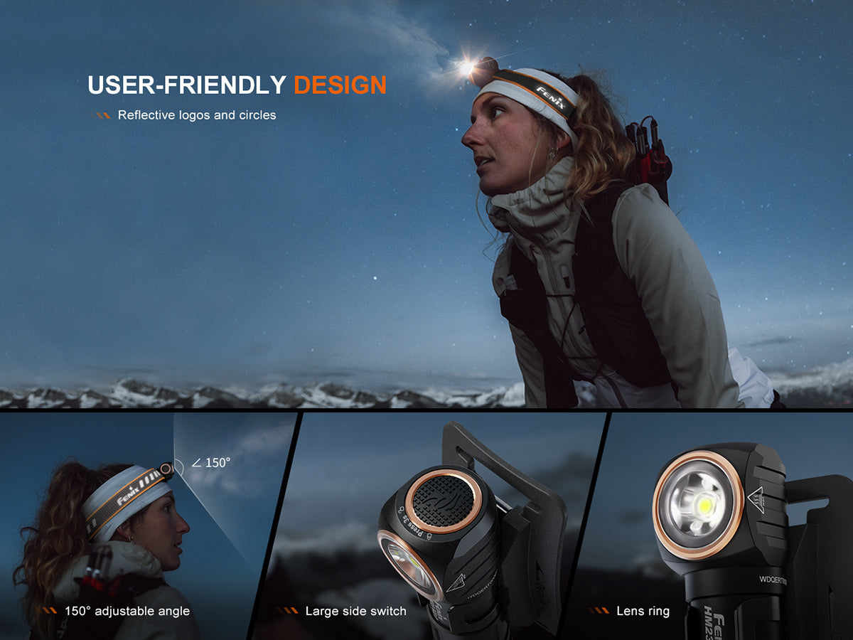 Fenix - Headlamp HM23 V2.0, Black