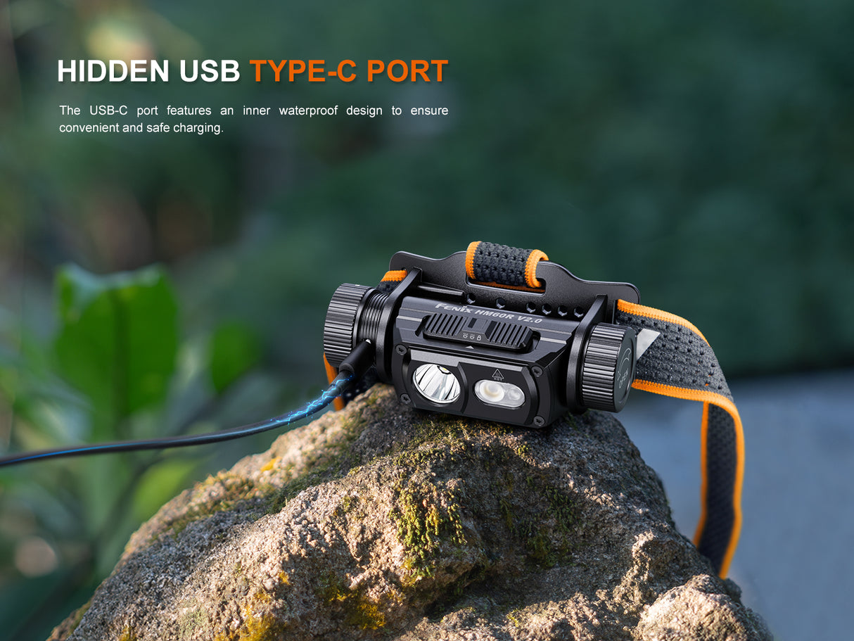 Fenix - Headlamp HM60R V2, Black