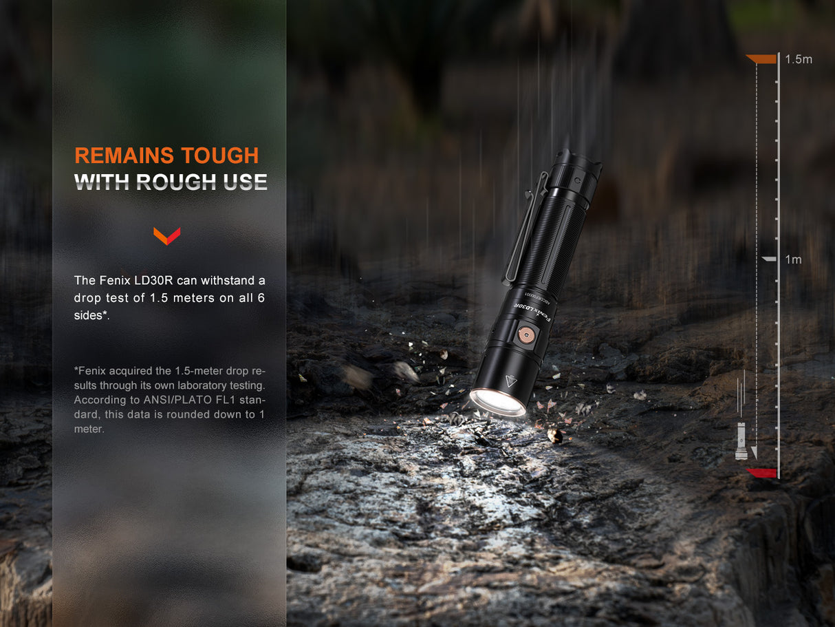 Fenix - Flashlight LD30R (1700 lumens) Black