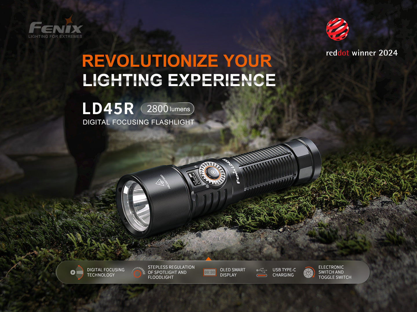 Fenix - Flashlight LD45R, Black