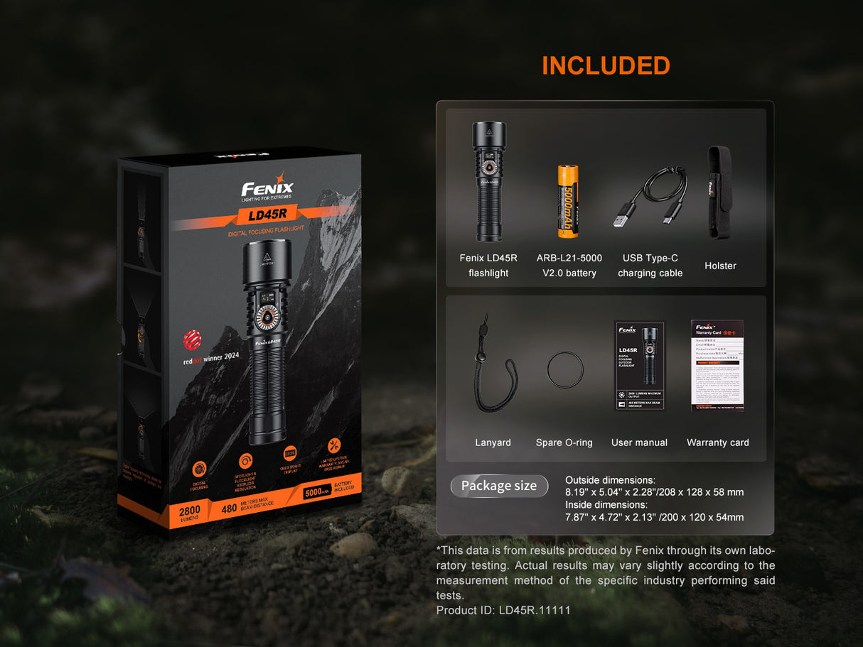 Fenix - Flashlight LD45R, Black