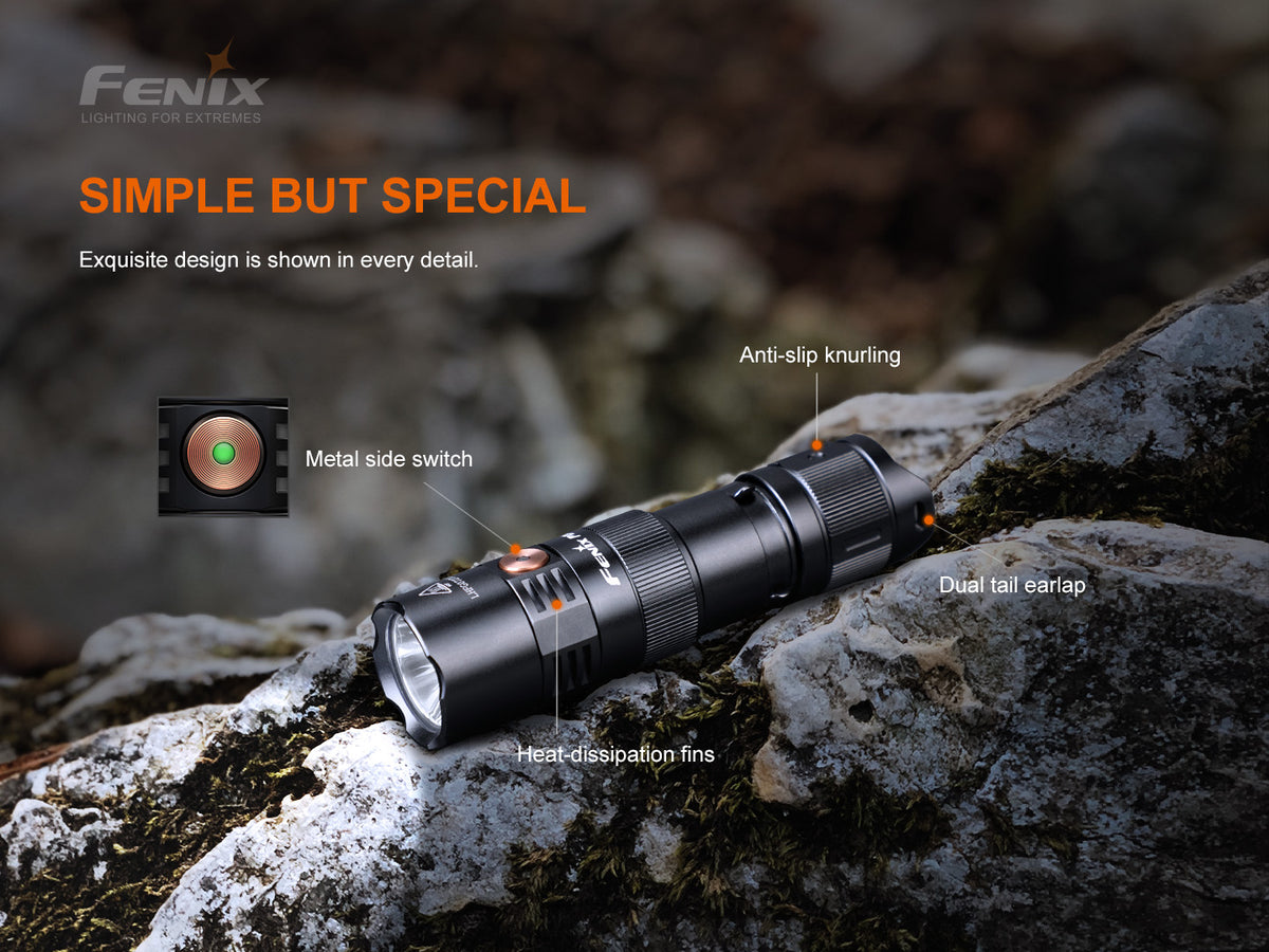 Fenix - Flashlight PD25R, Black