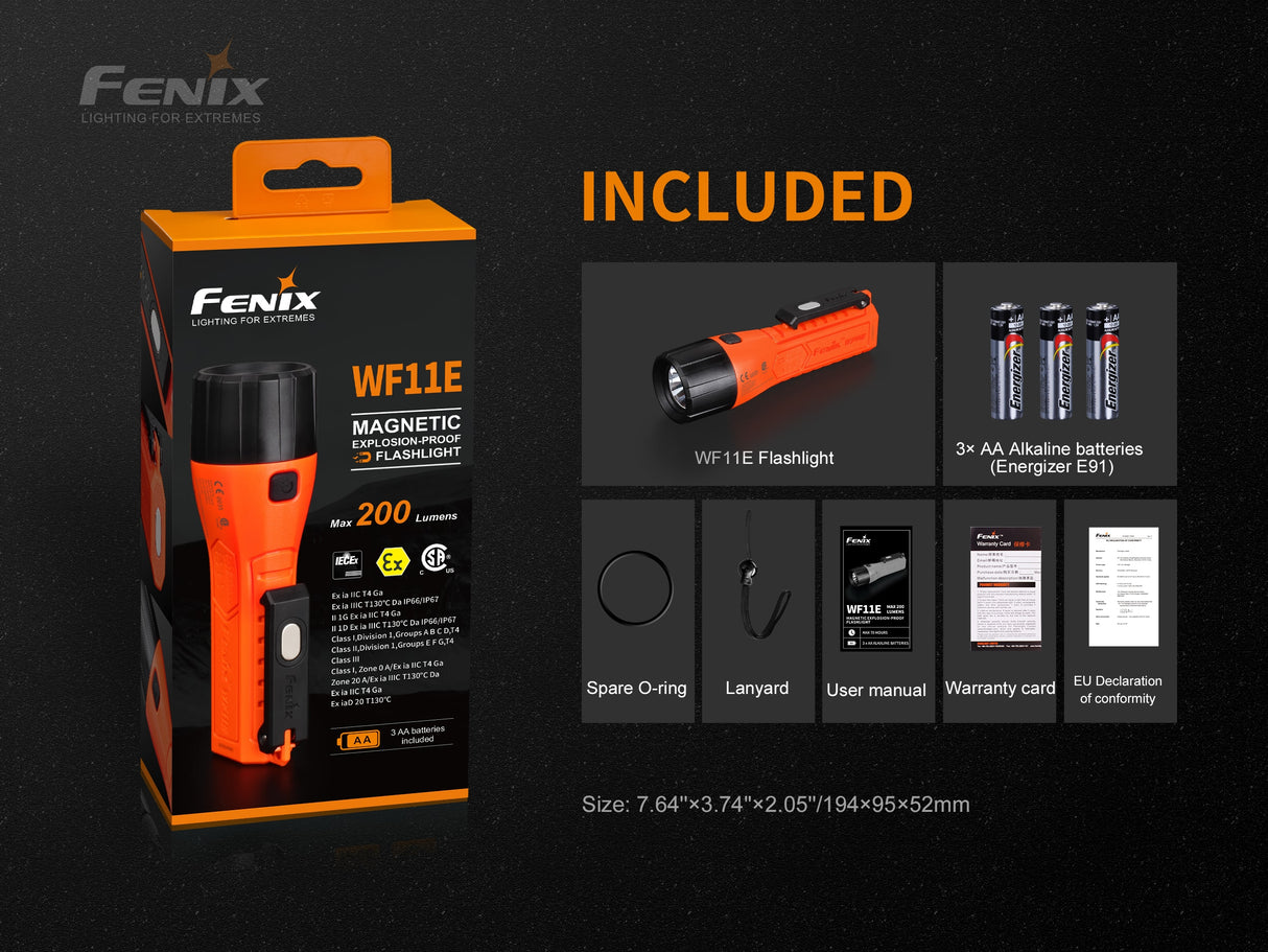 Fenix - Flashlight WF11E intrinsically safe (200 lumens)