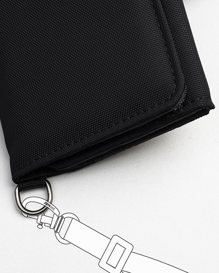 Pacsafe RFIDsafe Trifold Wallet, Jet Black
