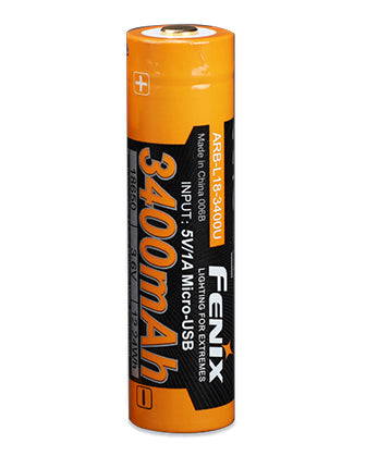 Fenix - Battery 18650 3400mAh Rechargeable