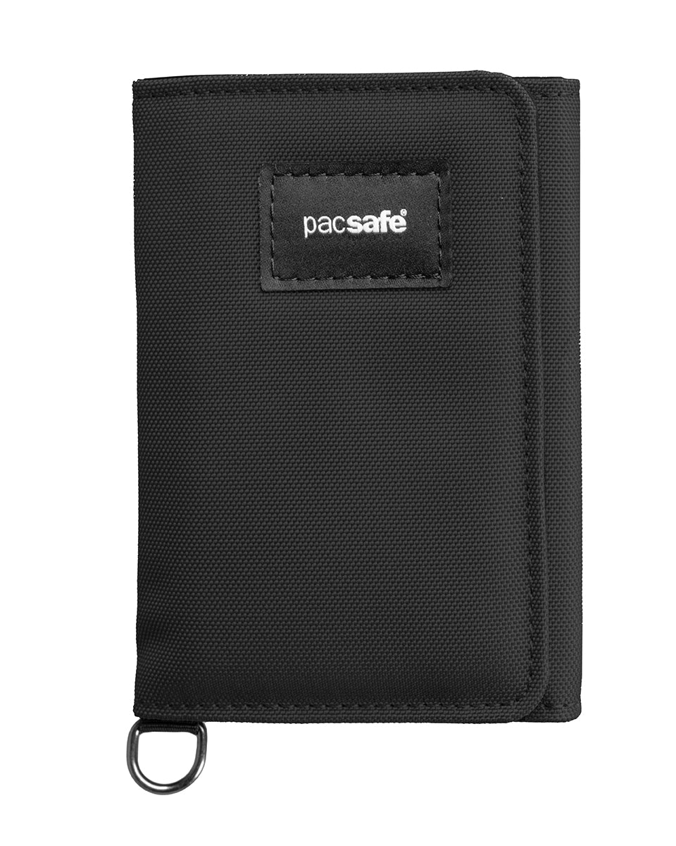 Pacsafe RFIDsafe Trifold Wallet, Jet Black