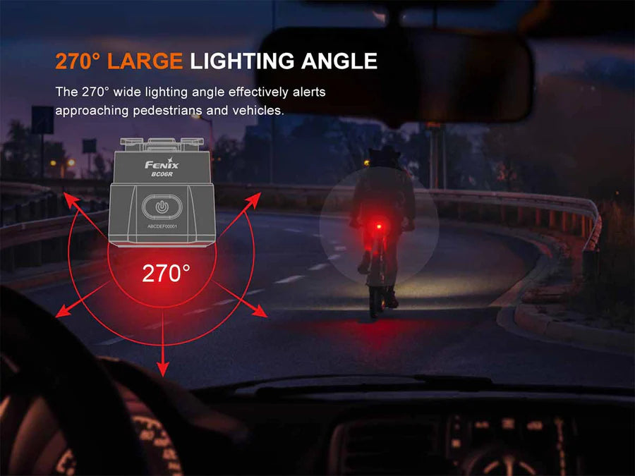 Fenix - Bike Tail Light BC06R (90 lumens)