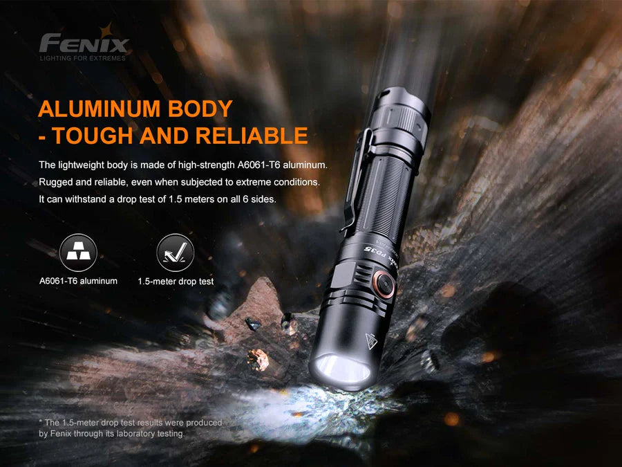 Fenix - Flashlight PD35 V3.0 (1,700 lumens) Black
