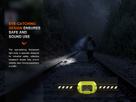 Fenix - Headlamp WH23R (600 lumens) Lime
