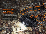 Fenix - Headlamp HM70R(1,600 lumens) Black.