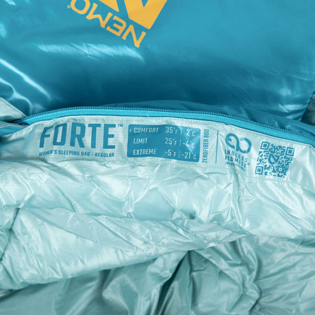 Nemo Sleeping Bag - Forte S26 Womens 35R (S), Algiers/Aquifer
