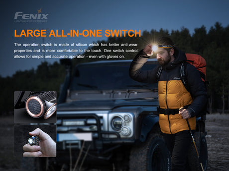 Fenix - Headlamp HM50R V2.0 (700 lumens), black