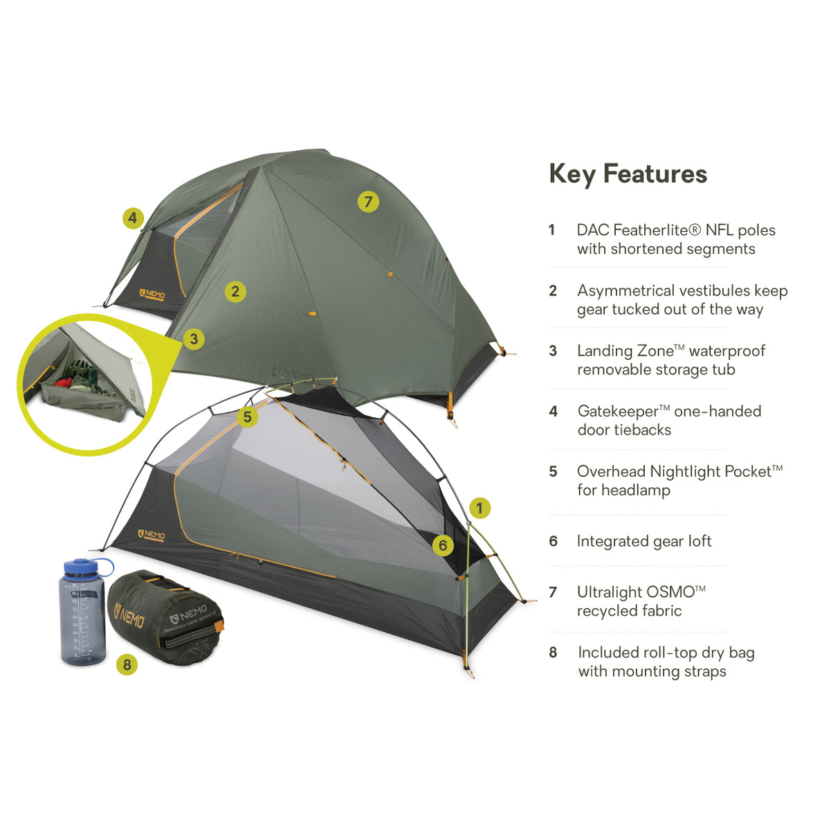 Nemo Tent - Dragonfly Bikepack OSMO 1P