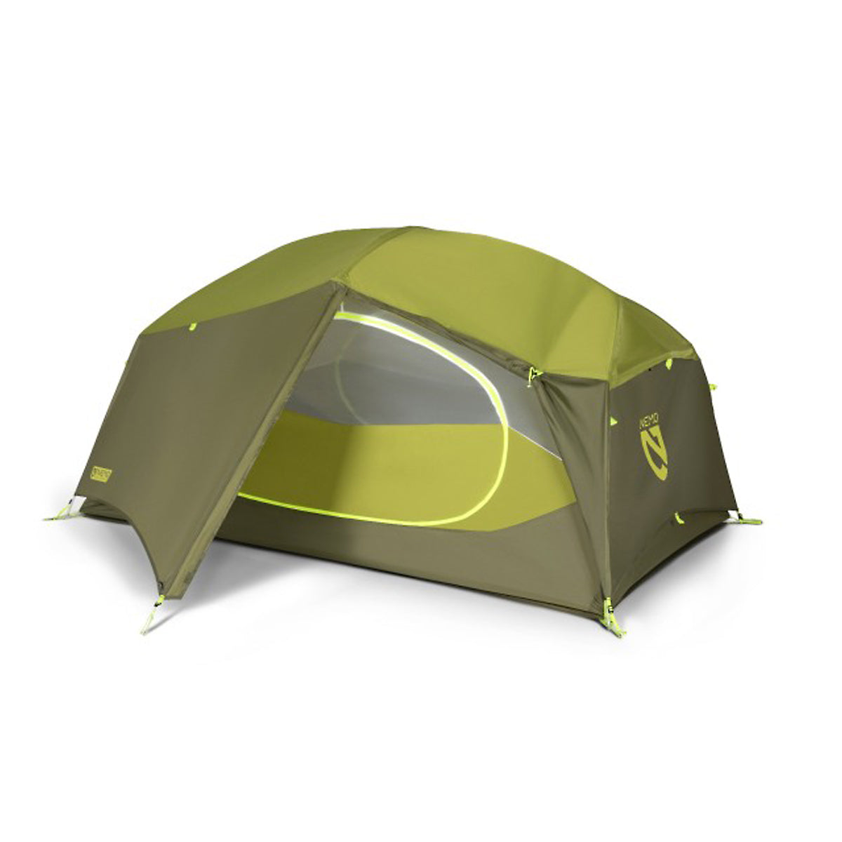 Nemo Tent -  Aurora 2P (green) & footprint