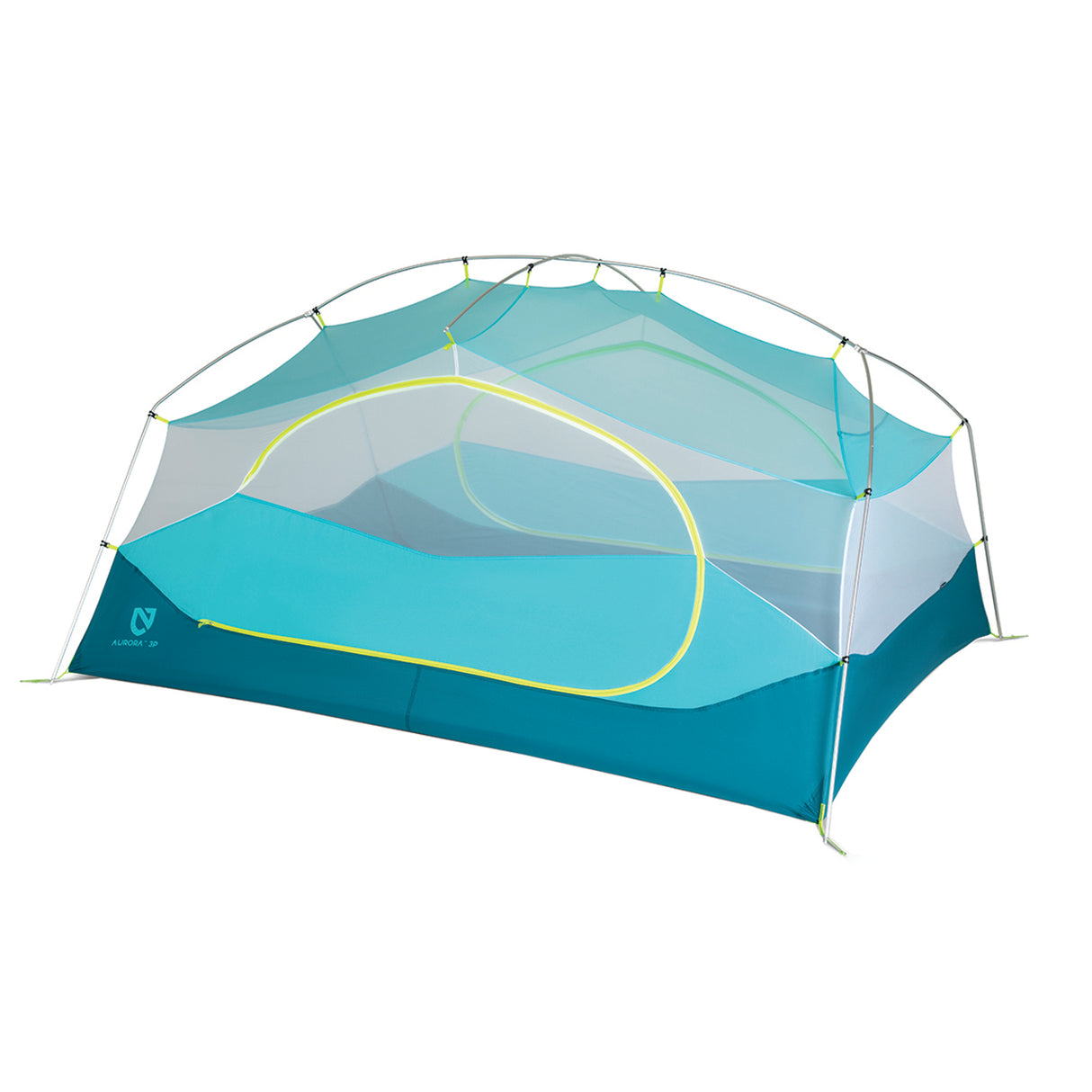 Nemo Tent -  Aurora 3P (blue) & footprint
