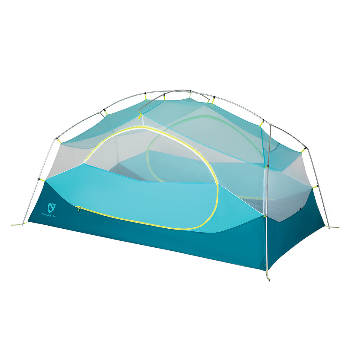 Nemo Tent -  Aurora 2P (blue) & footprint