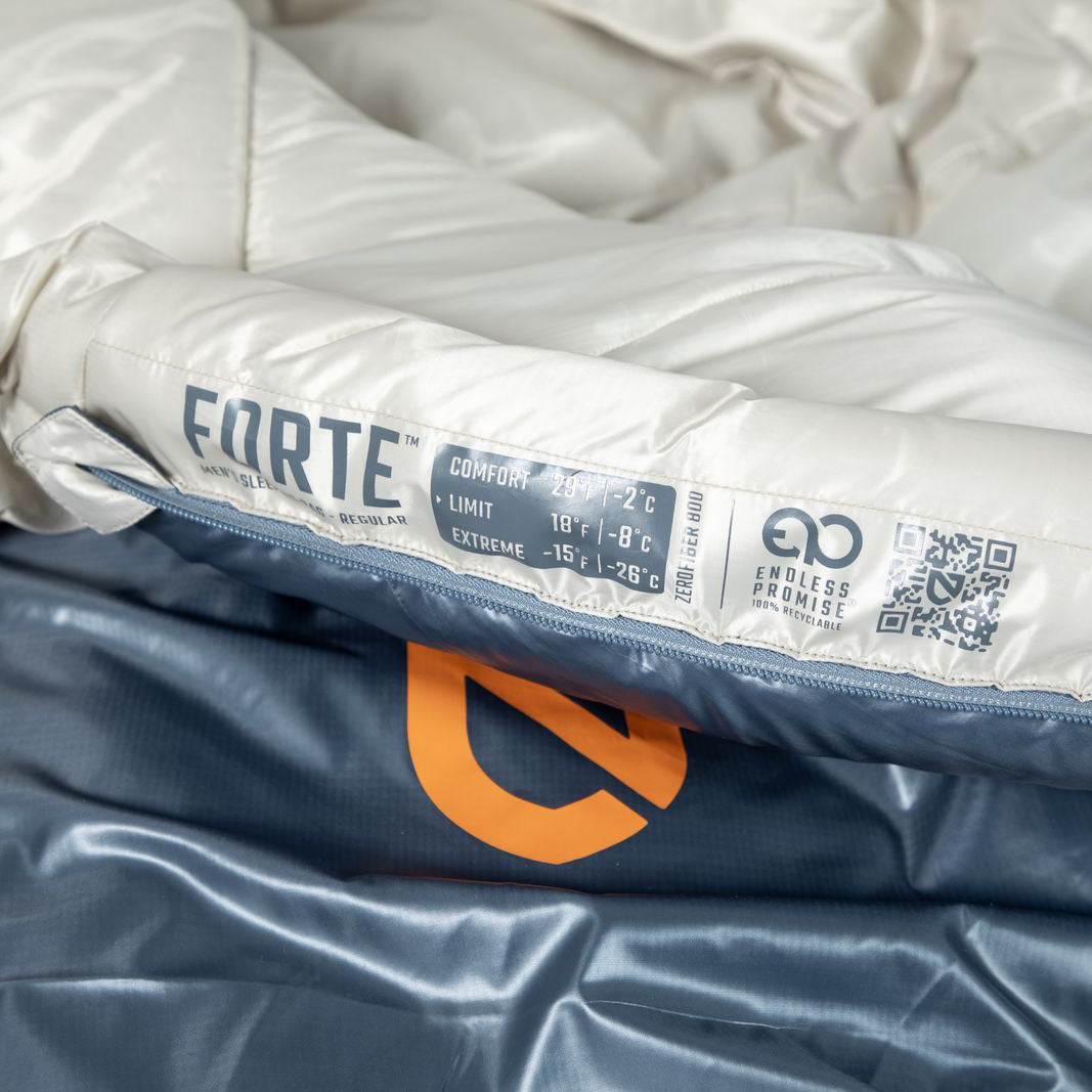 Nemo Sleeping Bag - Forte S26 Mens 20R (S), Fortress/Pelican