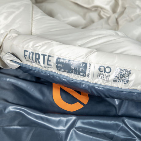 Nemo Sleeping Bag - Forte S26 Mens 20R (S), Fortress/Pelican