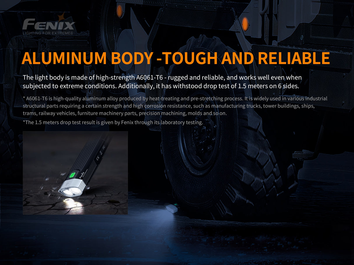 Fenix - Bike Light BC30 V2.0 (2,200 lumens), black