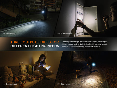 Fenix - Flashlight E12 V3.0, Black