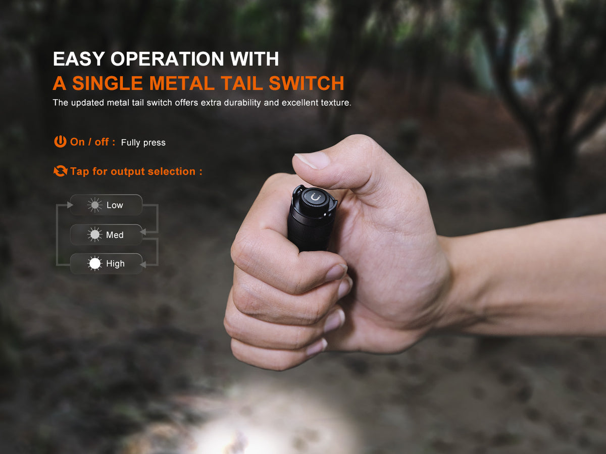 Fenix - Flashlight E12 V3.0, Black