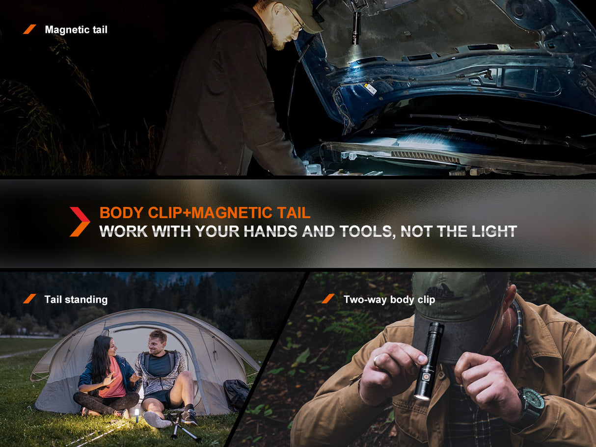 Fenix - Flashlight E28R V2.0 (1,700 lumens), black