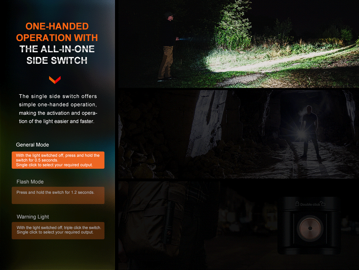 Fenix - Flashlight E28R V2.0 (1,700 lumens), black