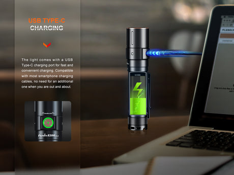 Fenix - Flashlight E28R V2.0 (1,700 lumens), black