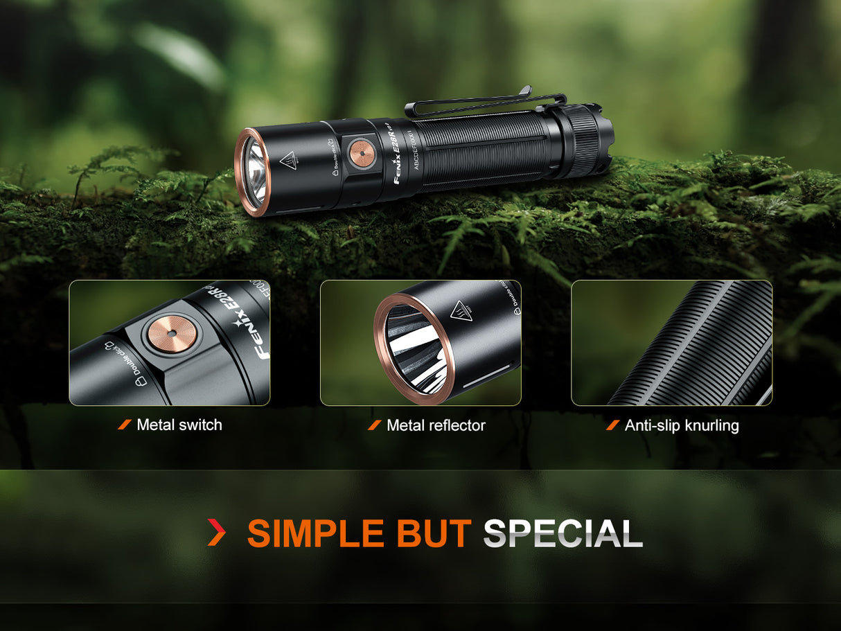 Fenix - Flashlight E28R V2.0 (1,700 lumens), black