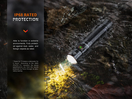 Fenix - Flashlight E35R (3,000 lumens), black