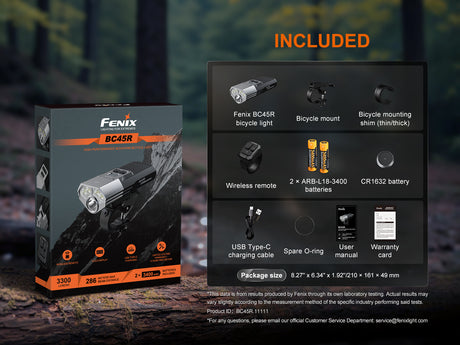 Fenix - Bike Light BC45R, black