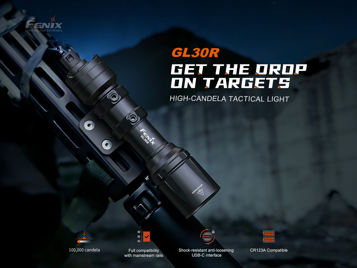 Fenix - Tactical Light GL30R, Black