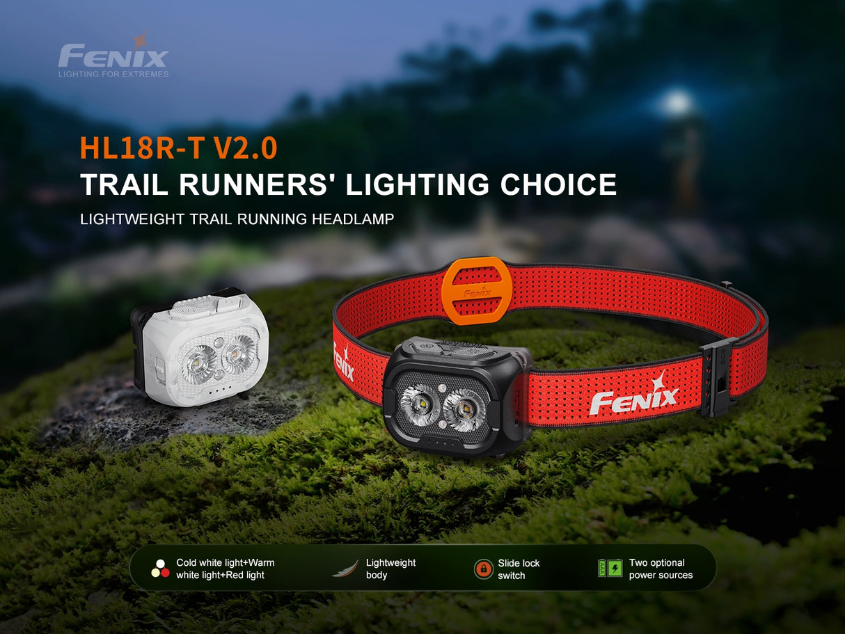 Fenix - Headlamp HL18R-T V2.0 (800 lumens) Black