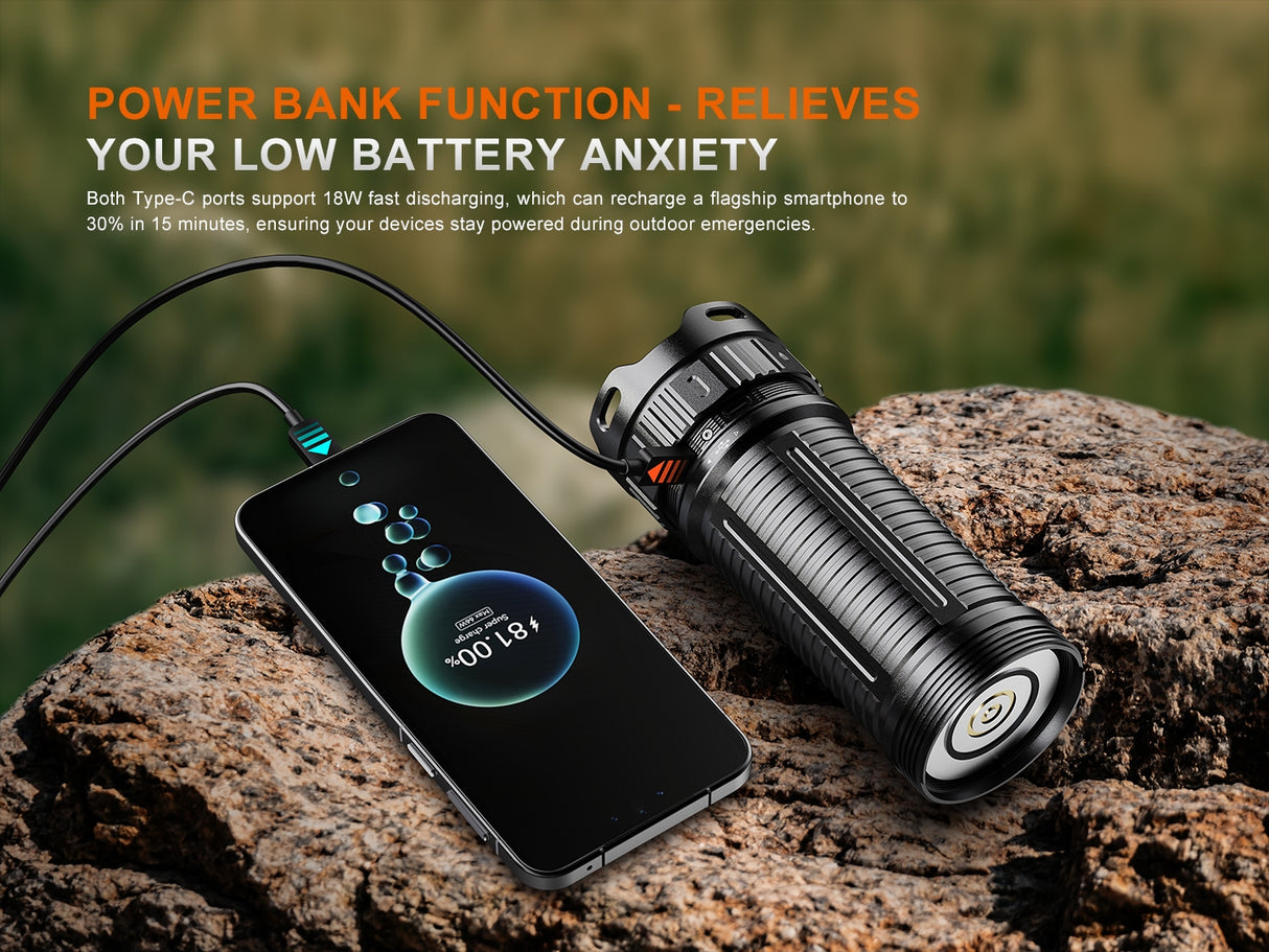 Fenix - Flashlight LR50R V2.0, Black