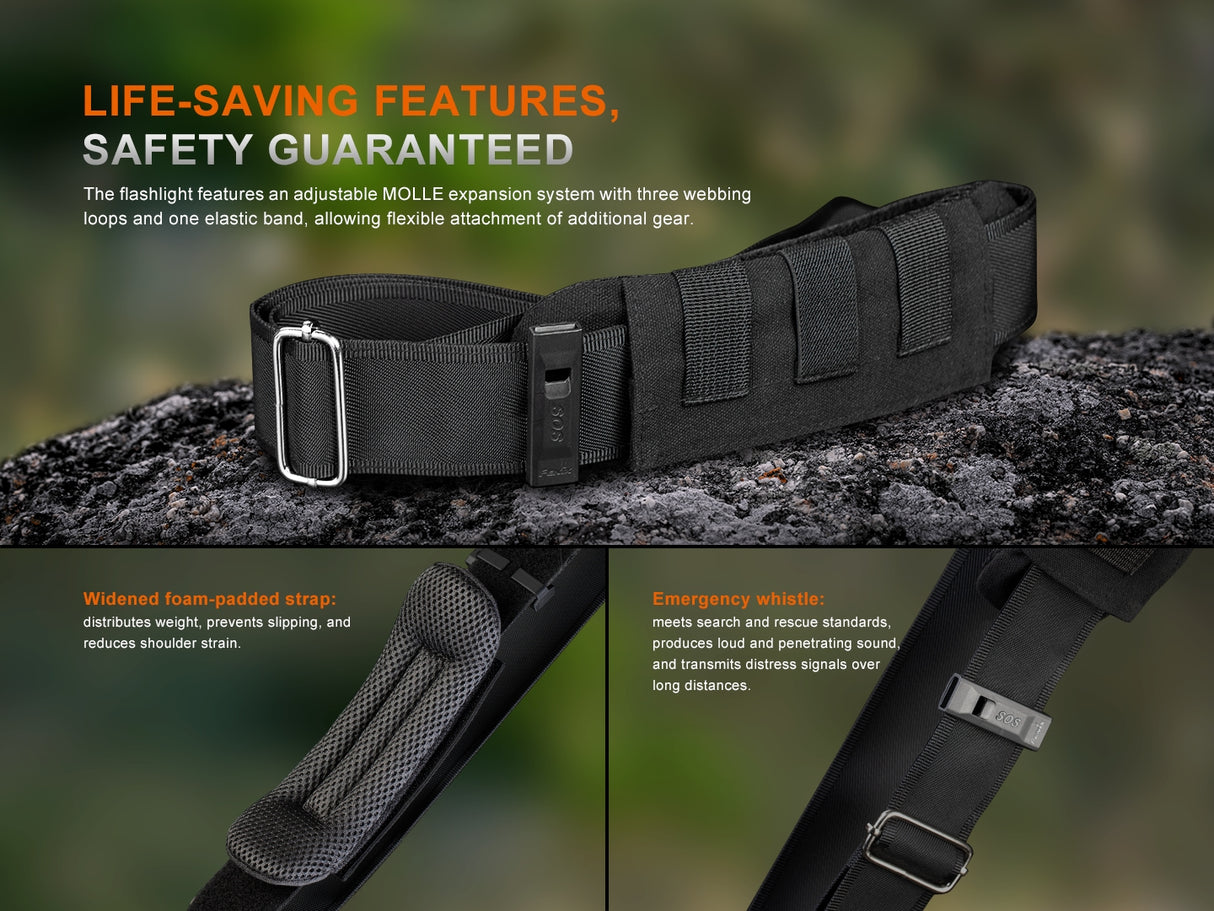 Fenix - Flashlight LR50R V2.0, Black